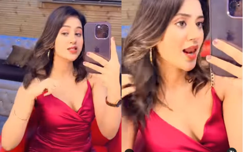 Anjali Arora New Hot Video Kacha Badam Girl Shows Off Her Cleavage In A Sexy Short Dress Fan 