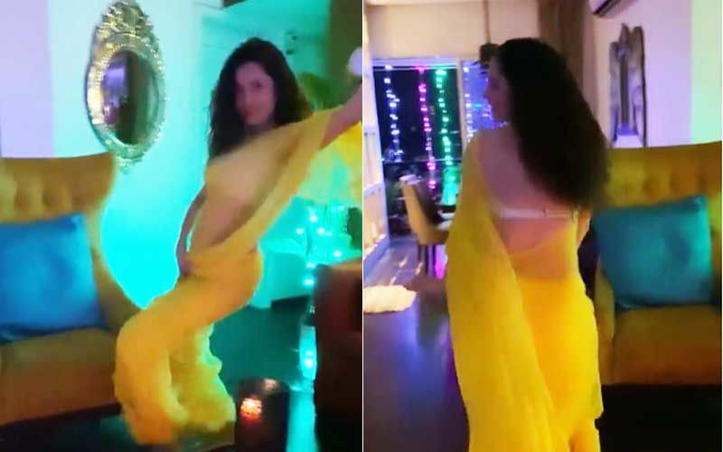 Ankita Lokhande Turns Up The Heat On Instagram; Recreates Madhuri Dixit’s Dhak Dhak Song In A Sexy Yellow Saree – VIDEO Inside