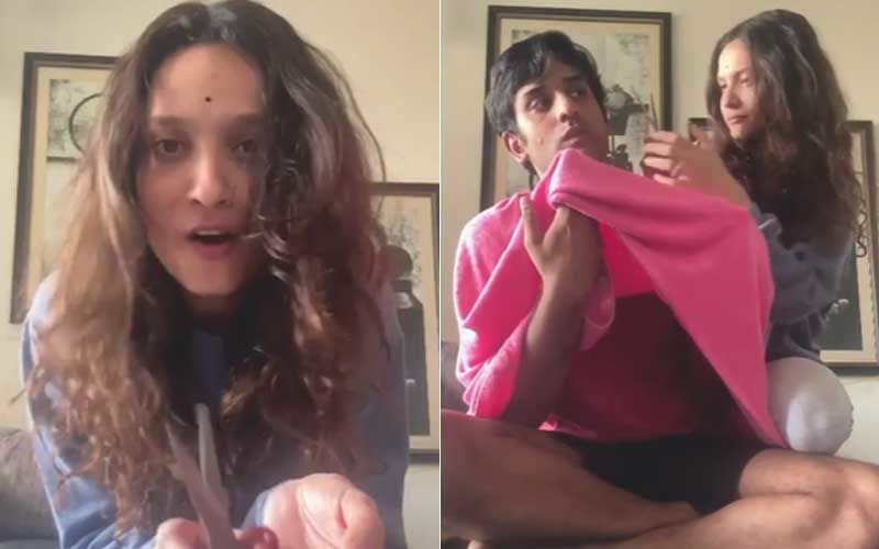 Coronavirus Lockdown: Ankita Lokhande Forcefully Cuts Her Brother's Hair; His Priceless Reactions Caught On Video
