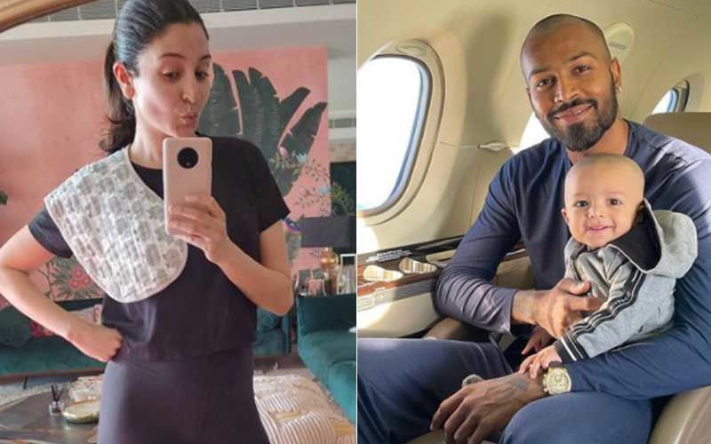 Hardik Pandya Relates To Anushka Sharma Posing With Daughter Vamika’s Burp Cloth; Calls It Most Important Thing