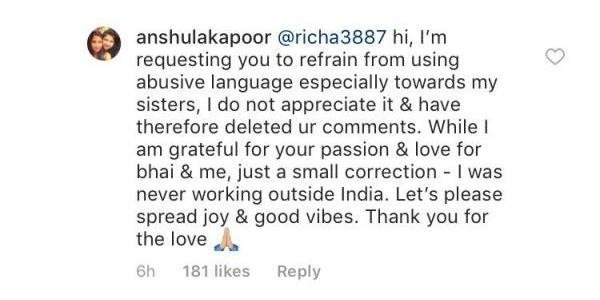 anushala kapoor slams the troll