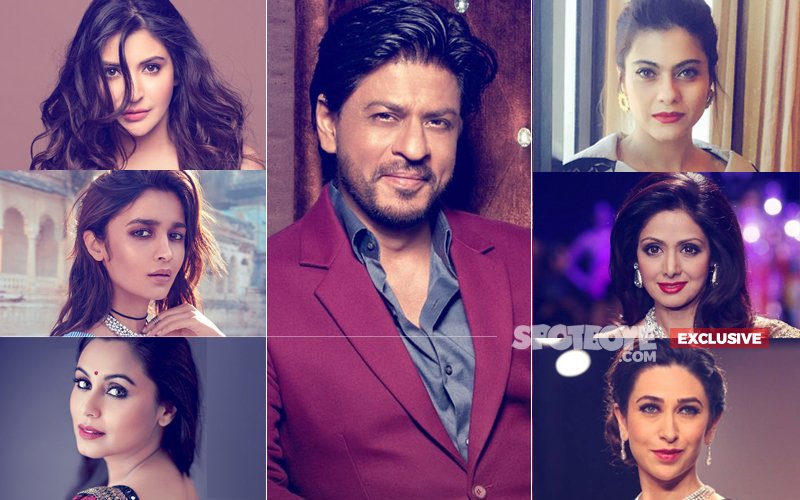 Anushka, Alia, Katrina, Rani, Kajol, Sridevi & Karisma Come Together For Shah Rukh Khan