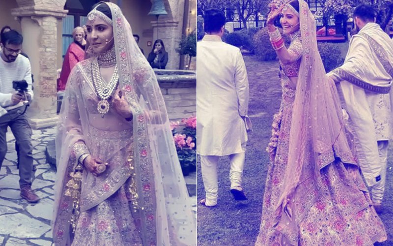Anushka Sharma’s WEDDING DRESS: Guess How Many Karigars & Days Were Required To Complete Mrs Kohli’s Lehenga?