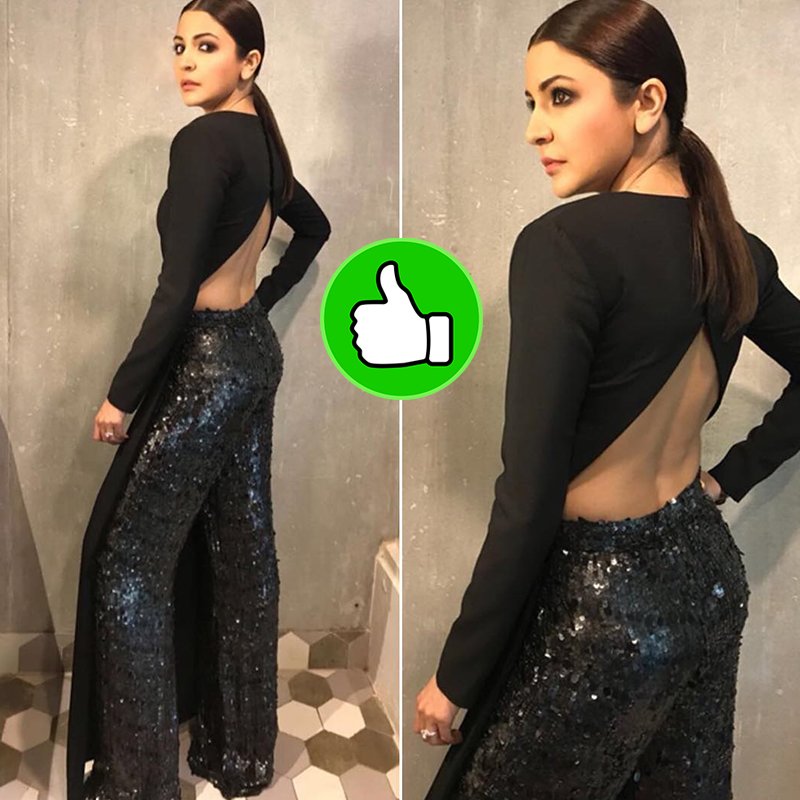 anushka sharma looks hot in black