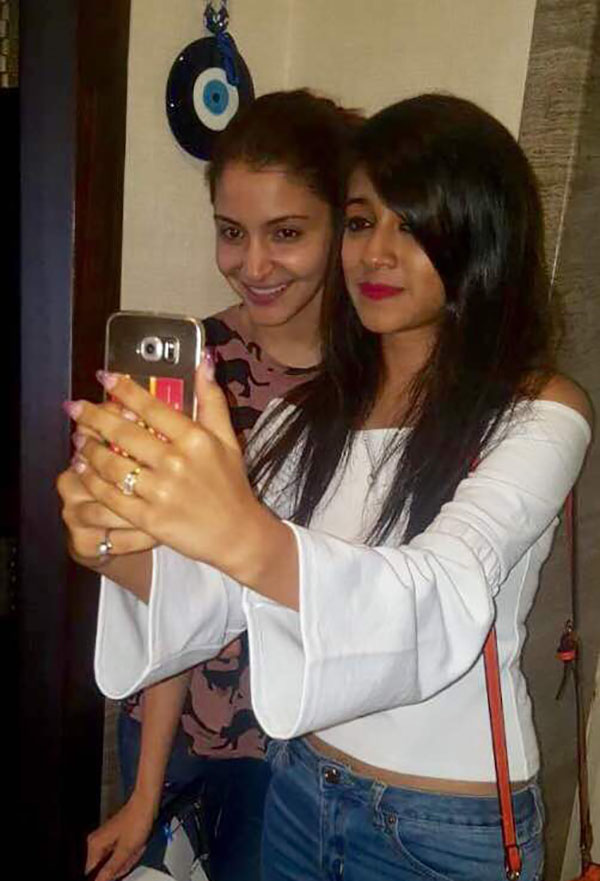 anushka sharma poses for a quick selfie with a fan on her birthday