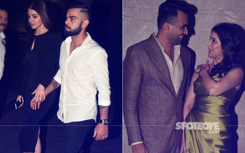 Anushka Sharma & Virat Kohli Arrive Hand-In-Hand At Zaheer Khan & Sagarika Ghatge’s Engagement