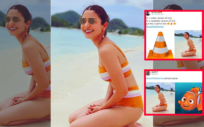 Anushka Sharma’s Bikini Picture Triggers Hilarious Memes Online,  Twitter Compares Her To Construction Cones And Nemo