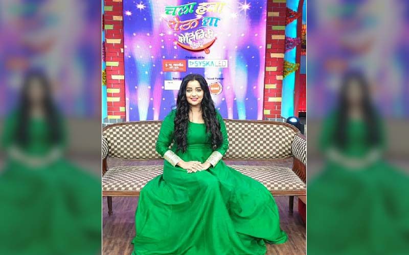 ‘Iblis': Apurva Nemlekar Goes Green In This Scintillating Gown For Promotional Event Of Her Upcoming Marathi Play