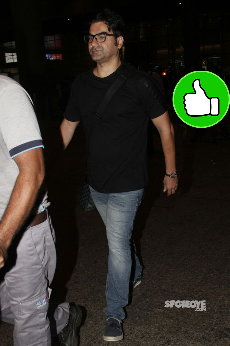 arbaaz khan at the airport