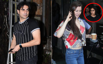 Awkward! Arbaaz Khan’s Girlfriend Giorgia Andriani Walks Away Even As The Actor And His Son Arhaan Wait For Her - Watch Video