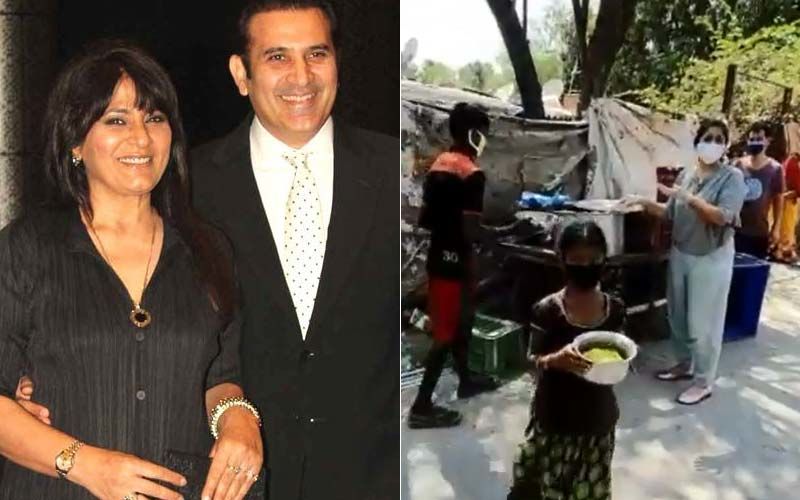 Archana Puran Singh-Parmeet Sethi Serve Food To The Underprivileged Amid Lockdown; Neena Gupta Lauds Them For Charitable Work-VIDEO