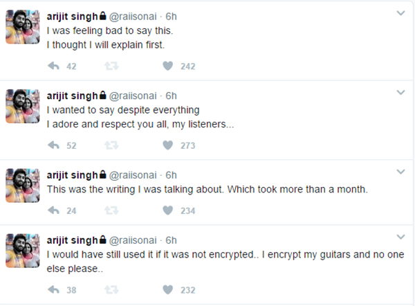 arijit singh more tweets