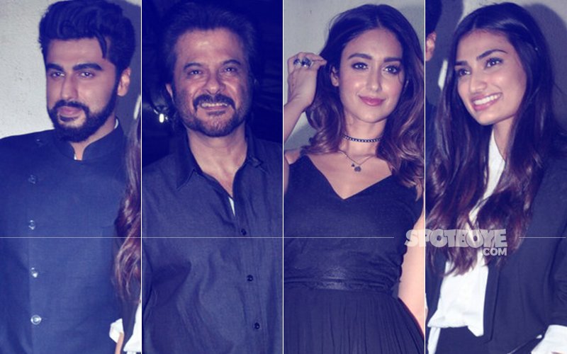 Arjun Kapoor, Anil Kapoor, Ileana D'Cruz and Athiya Shetty Dazzle At Mubarakan Screening.