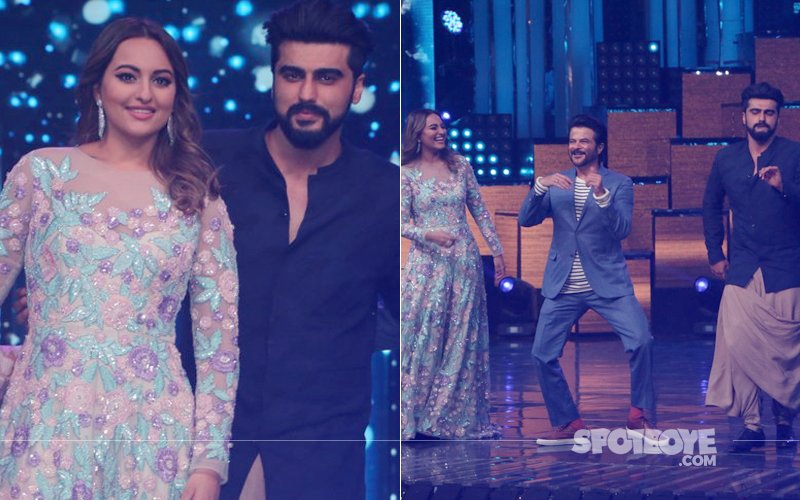 Ex-Lovers Arjun Kapoor & Sonakshi Sinha ‘Bond’ On-The-Sets Of Nach Baliye 8