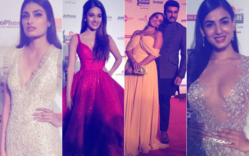 FILMFARE AWARDS 2018: Athiya Shetty, Nidhhi Agerwal, Arjun Kapoor, Neha Dhupia & Sonal Chauhan Stun At The Red Carpet