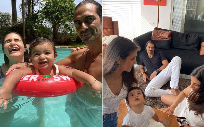 Arjun Rampal And Girlfriend Gabriella Demetriades Celebrate Son Arik’s 1st Birthday; Introduce Him For The First Time