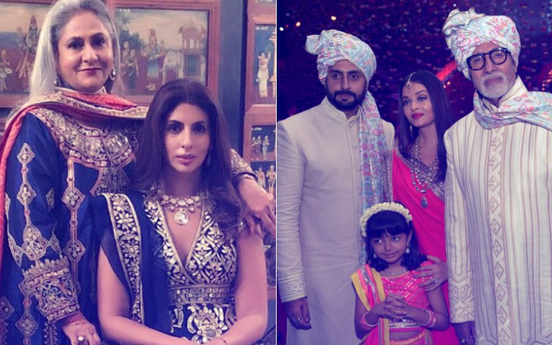 Aishwarya, Abhishek, Shweta Look Regal At A Family Wedding With Daddy Bachchan