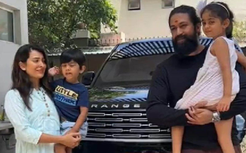 KGF Star Yash Buys A New Swanky Range Rover SUV Worth Rs 4 Crore; Actor Takes Wife And Kids For A Ride In New Luxurious Wheels