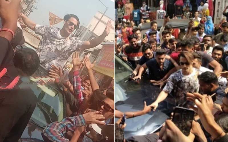 Asim Riaz Gets Mobbed By Fans During Salon Inauguration In Chandrapur; Ocean Of Fans Gather Outside To Get A Glimpse Of The Bigg Boss 13 Contestant