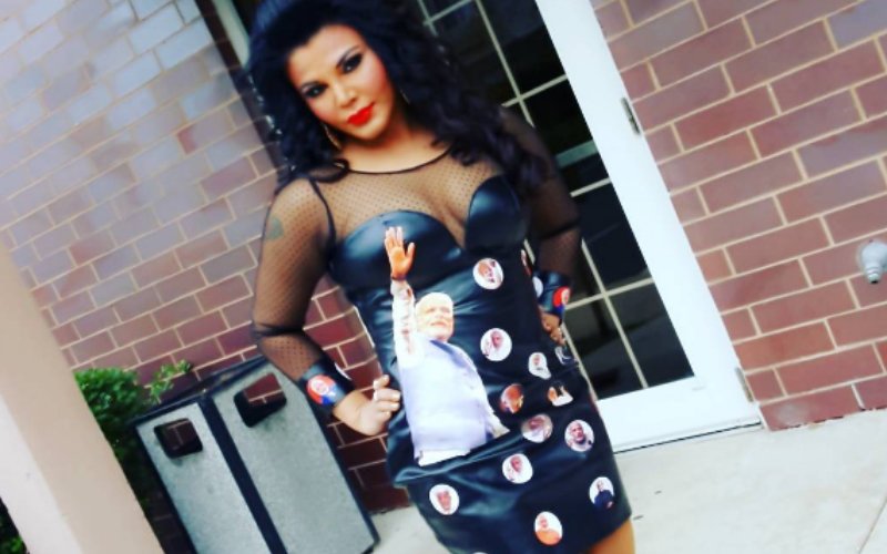 Video: Rakhi Sawant has Modi's pics over her bosom and derriere