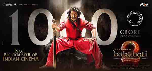 baahubali makes 1000 crores poster