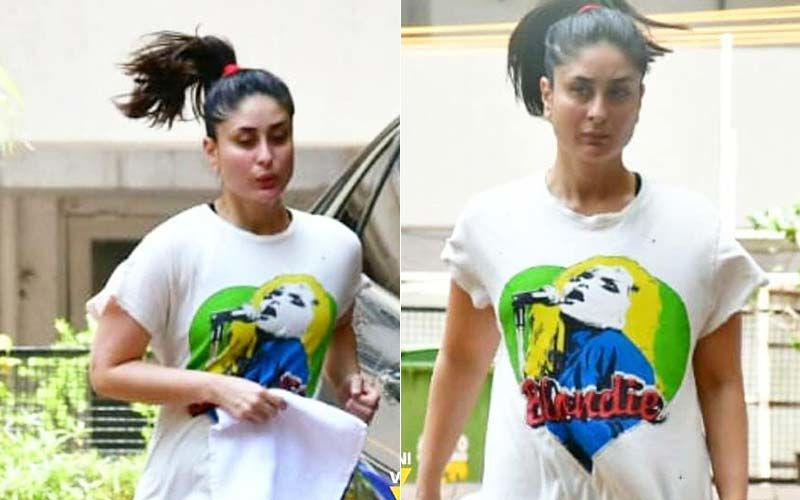 Kareena Kapoor Khan Is Back To Burning Fats As Lockdown Eases; Spotted Jogging In Her Building Compound – PICS