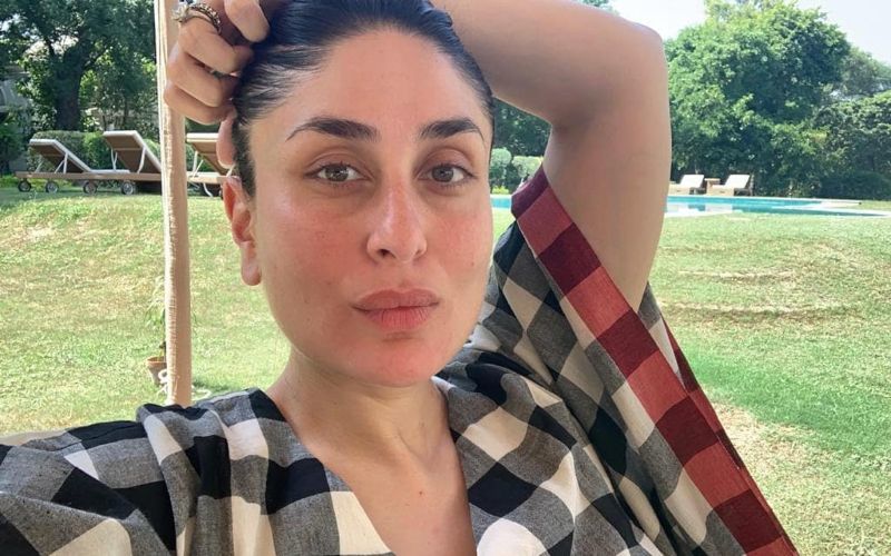 Heavily Pregnant Kareena Kapoor Khan Sports An Easy Breezy Maternity Look; Flaunts Her Massive Baby Bump In A Loose Dress And Her Fave Pink Slippers - PIC