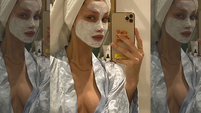 Bella Hadid Does Some Self-Pampering On 'A Beautiful Sunday', Puts Her Sultry Neckline On Display