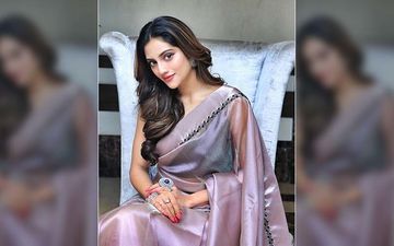 Actress Nusrat Jahan Creates Her Own Mask In Quarantine Days