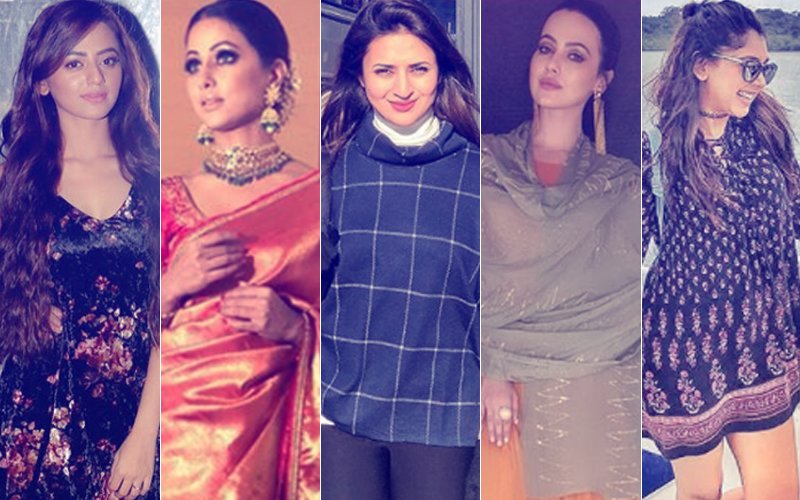 BEST DRESSED & WORST DRESSED Of The Week: Helly Shah, Hina Khan, Divyanka Tripathi, Sana Khan Or Niti Taylor?