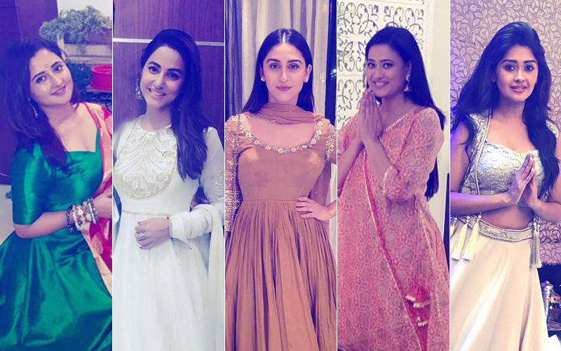 BEST DRESSED & WORST DRESSED TV Actresses During Ganesh Utsav: Rashami Desai, Hina Khan, Krystle D'Souza, Shweta Tiwari Or Kanchi Singh?