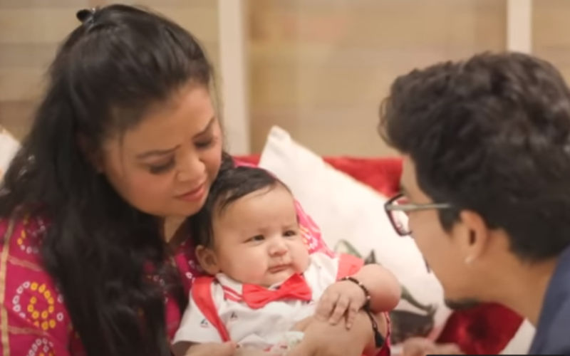 Bharti Singh-Haarsh Limbachiyaa Reveal FULL FACE Of Their Newborn Son Laksh; Couple Asks Fans ‘Aap Batao Gola Kispe Gaya Hai’-See VIDEO