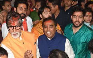 Ganeshotsav 2019: Amitabh Bachchan, Abhishek Bachchan, Mukesh Ambani And Sons Offer Prayers At Lalbaugcha Raja
