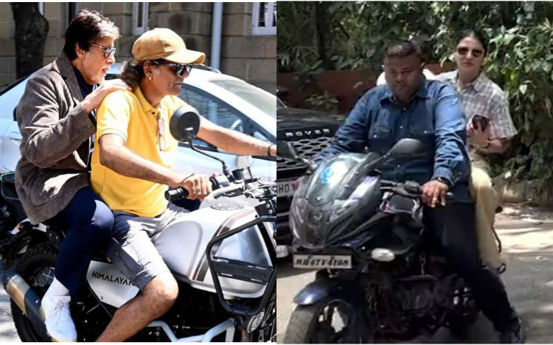 Mumbai Police To Take ACTION Against Amitabh Bachchan, Anushka Sharma For Riding Bikes Without Helmets After Receiving Complaints From Social Media Users-Reports