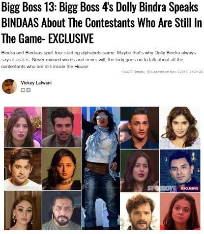 Bigg Boss 13 Dolly Bindra Speaks Out About Ex Lovers Rashami