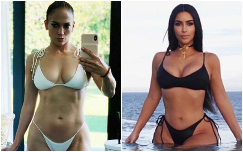 Bikini Face-Off: Jennifer Lopez Wears A Two-Piece To Relax, Kim Kardashian As A Valentine's Day Treat For Kanye