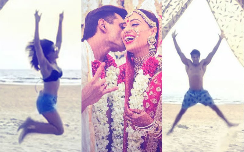Bipasha Basu & Karan Singh Grover Hit The Beach To Begin First Wedding Anniversary Celebrations