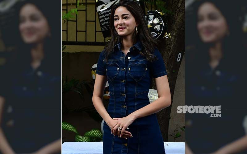 Birthday Girl Ananya Panday Celebrates Her Special Day With Media, Actress Rocks It In A Denim Dress