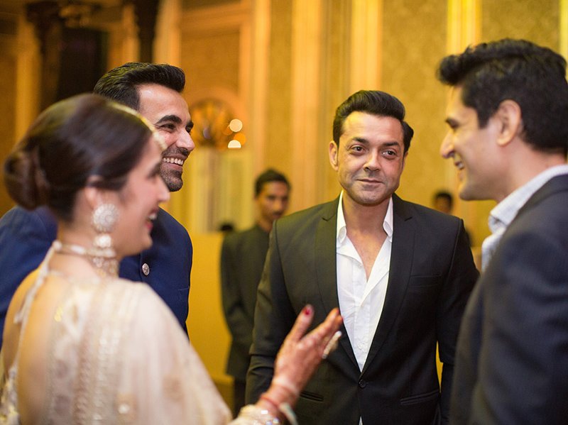 bobby deol congratulates the newly wed