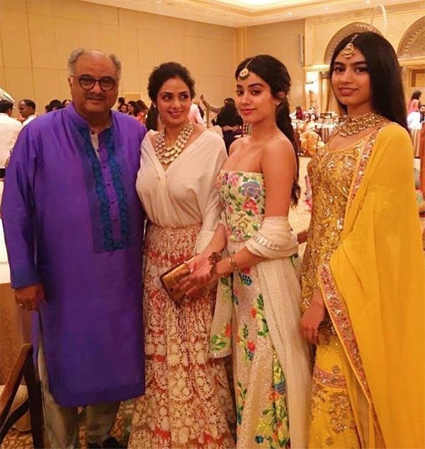 boney kapoor sridevi janhvi and khushi kapoor