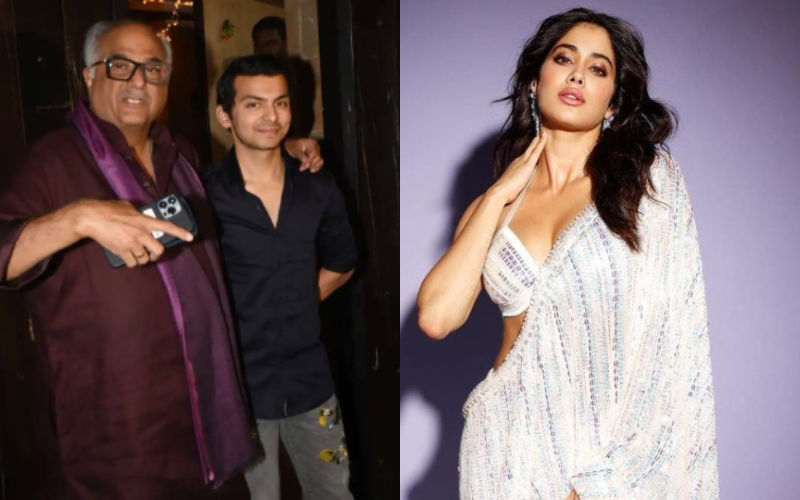 Really? Boney Kapoor CONFIRMS Daughter Janhvi Kapoor’s Relationship With Shikhar Pahariya; Producer Keeps Arm On His Shoulder While Posing-See PICS