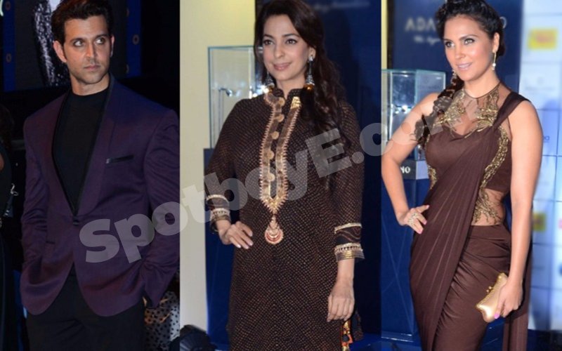 Hrithik, Juhi, Lara And Others Attend Apparel Exhibition