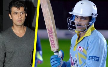 Sonu Nigam records a song in crutches