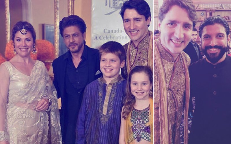 PICS: Shah Rukh Khan & Farhan Akhtar Meet Canadian PM Justin Trudeau