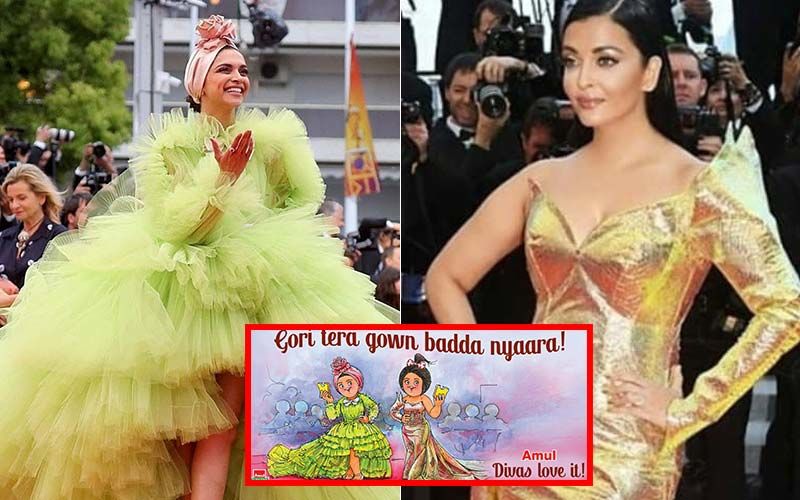 Cannes 2019: Amul Lays The Red Carpet For Their Versions Of Deepika Padukone And Aishwarya Rai Bachchan