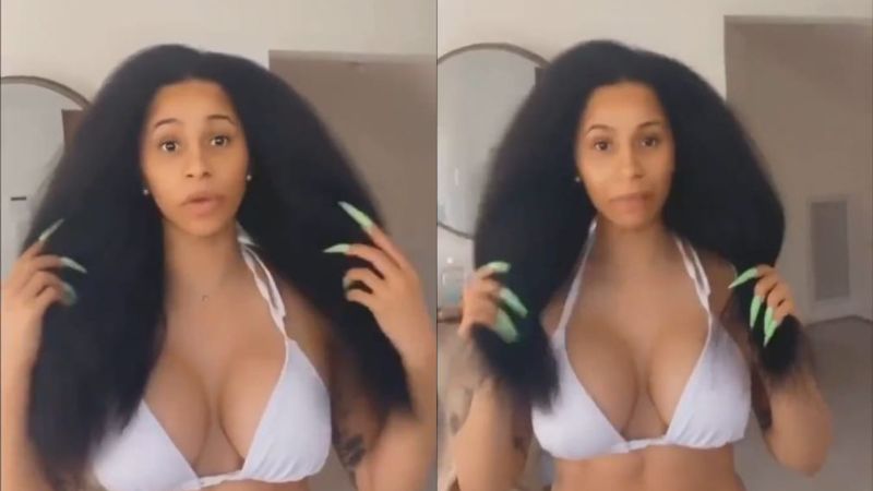 Cardi B Sans Makeup Rants About Not Having Curls Like Her Daughter; Fans Gush Over Her Look, 'Natural Beauty' - VIDEO