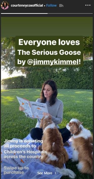Courteney Cox Turns Storyteller For Her Furry Friends; Reads Out Jimmy ...