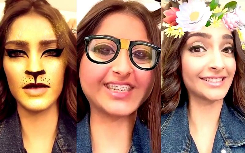 Check out the different shades of Sonam on Snapchat