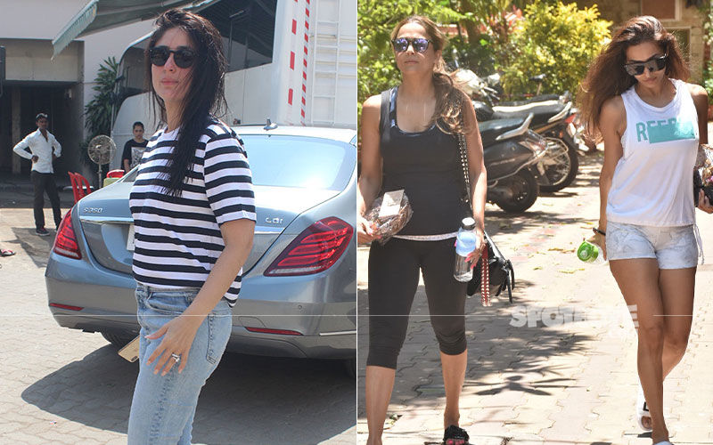 Celeb Spottings: Kareena Kapoor Khan Papped In A Casual Look, Arora Sisters- Malaika And Amrita Rock It In Their Gym Gear