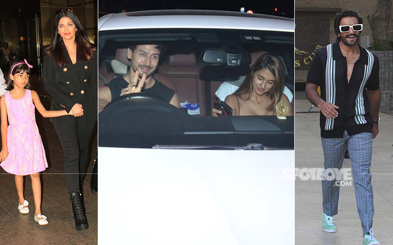 Celeb Spottings: Aishwarya Rai Is Back From Cannes, Tiger-Disha Continue Twinning On Their Date, Ranveer Singh Is In His Element